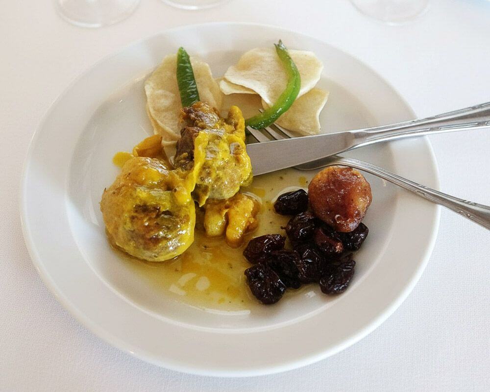 Plato de Capón de Vilalba - Menú del Restaurante O Cristo